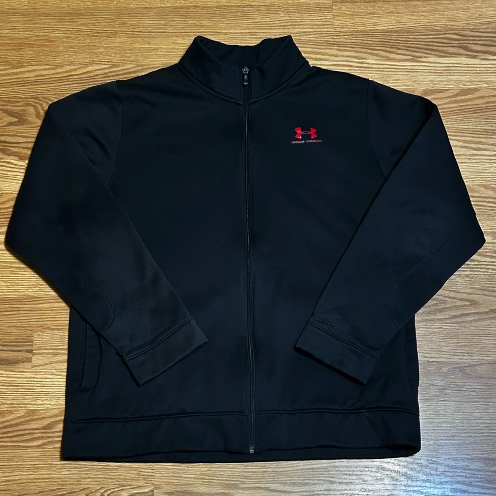 Men’s Under Armour Jacket Sz XL Black/Red